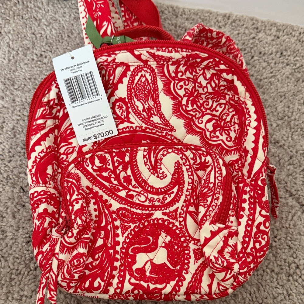 NWT Vera Bradley Mini Banbury Backpack